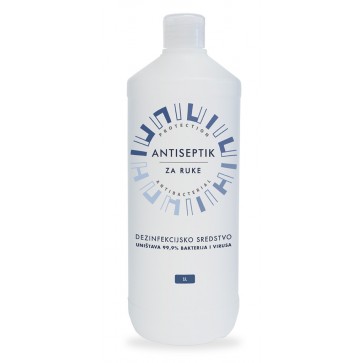 Antiseptik za dezinfekciju ruku | 70% alkohola | pakiranje 1 litra - Hrvatski proizvod