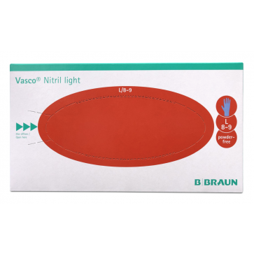 B|Braun nitrilne rukavice bez pudera | svijetlo plave boje | jednokratne | pakiranje 200 komada | L veličina