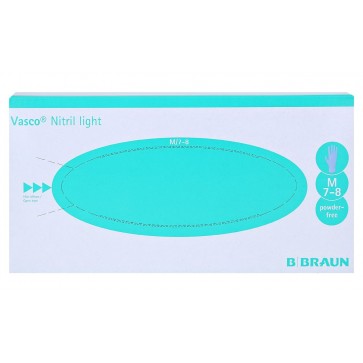 B|Braun nitrilne rukavice bez pudera | svijetlo plave boje | jednokratne | pakiranje 200 komada | M veličina