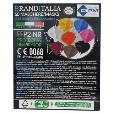 Maska za lice FFP2 NR | pakiranje 50 komada | Crna