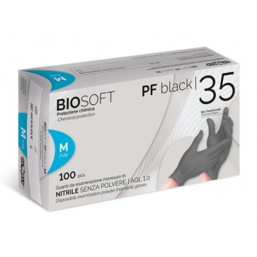 Biosoft black nitrilne pregledne rukavice (100kom) M