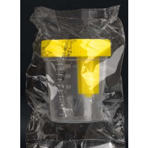 Urintainer s aspiracijskim sustavom za vakumske epruvete | žuti čep | 120 ml | pojedinačno pakiran | sterilan