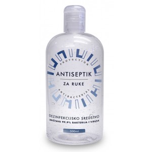Antiseptik za dezinfekciju ruku | 70% alkohola | pakiranje 500 ml - Hrvatski proizvod