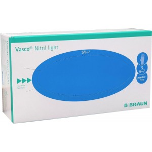 B|Braun nitrilne rukavice bez pudera | svijetlo plave boje | jednokratne | pakiranje 100 komada | S veličina
