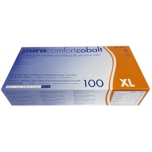 Nitrilne rukavice bez pudera | kobalt - plava boja | jednokratne | pakiranje 100 komada | XL veličina