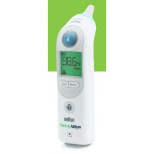 Braun Pro 6000 digitalni toplomjer za uho, Welch Allyn