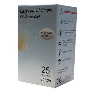 Trakice za mjerenje šećera u krvi (glukoza) za glukometar Wellmed Easy Touch Simple | 25 komada