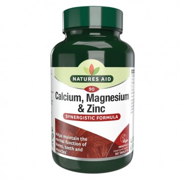 NA1204030 Natures aid Kalcij, Magnezij i Cink, 90 tableta Kvantum-tim